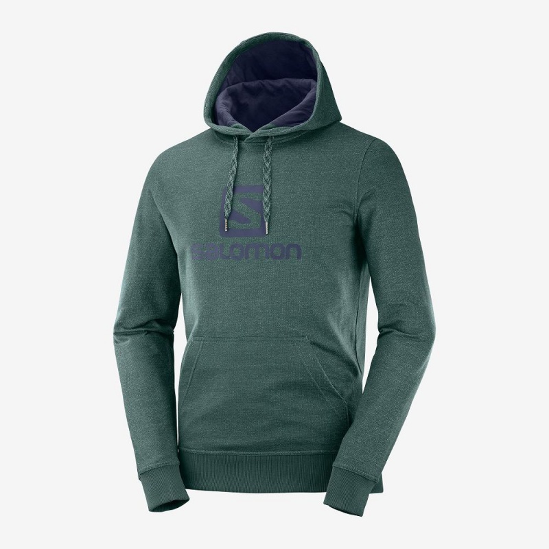 Salomon Shift Hoodie M Férfi Kapucnis Pulóver Zöld | 53064-PCAM