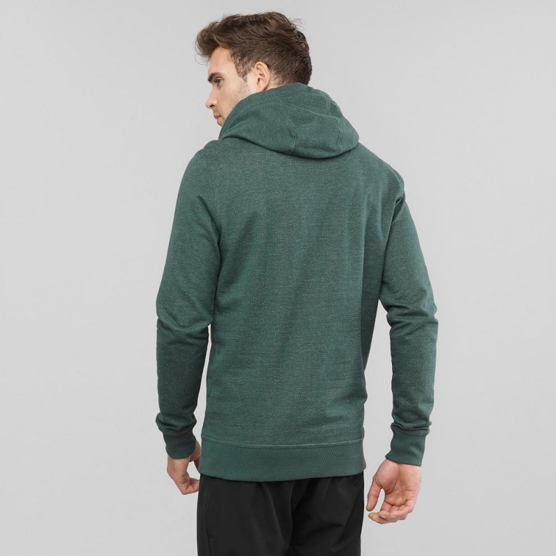 Salomon Shift Hoodie M Férfi Kapucnis Pulóver Zöld | 53064-PCAM