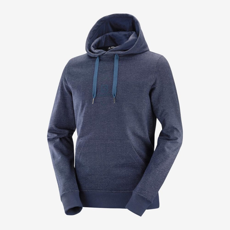 Salomon Shift Hoodie M Férfi Kapucnis Pulóver Sötétkék | 48619-BSQY