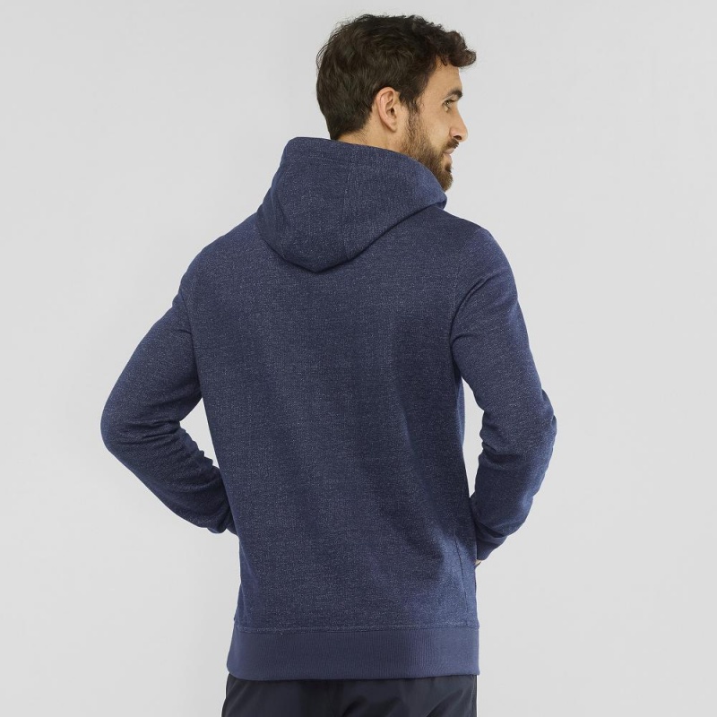 Salomon Shift Hoodie M Férfi Kapucnis Pulóver Sötétkék | 48619-BSQY