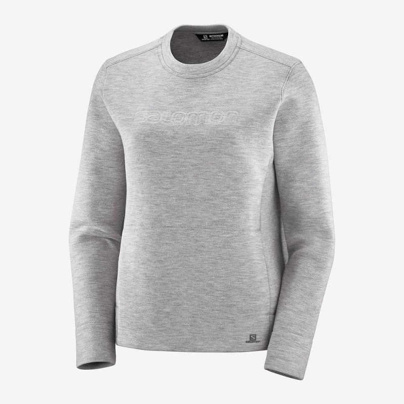 Salomon Sight Crew Neck W Női Pulóver Gray | 40162-NWJY