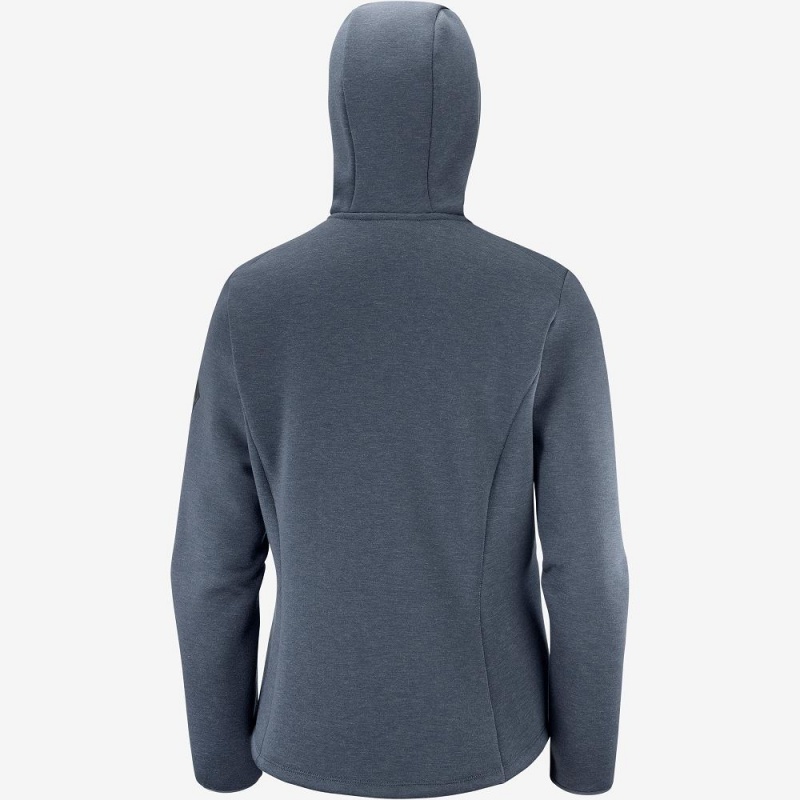 Salomon Snowshelter Fleece Hoodie W Női Síkabátok Gray | 02156-ODYL