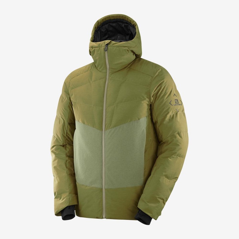 Salomon Snowshelter Jacket M Férfi Síkabátok Zöld | 38672-JQFD