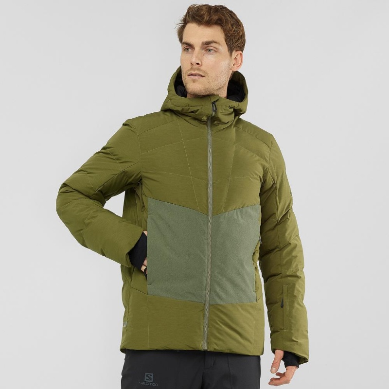 Salomon Snowshelter Jacket M Férfi Síkabátok Zöld | 38672-JQFD