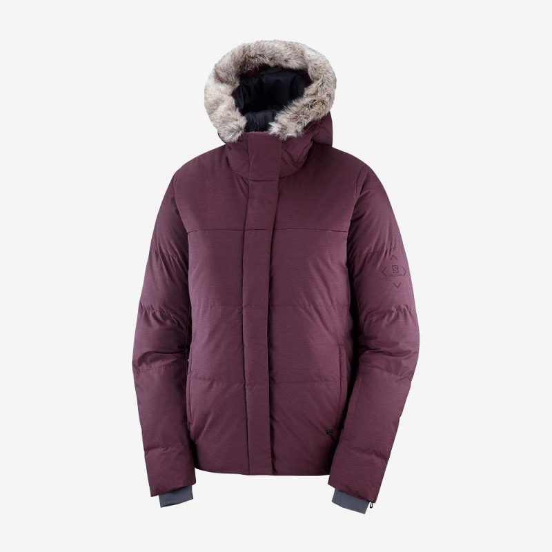 Salomon Snuggly Warm Jacket W Női Síkabátok Lila | 47965-WEZR