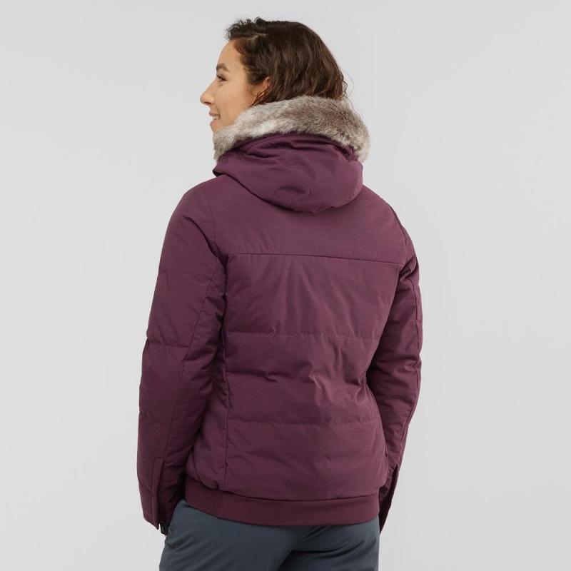 Salomon Snuggly Warm Jacket W Női Síkabátok Lila | 47965-WEZR