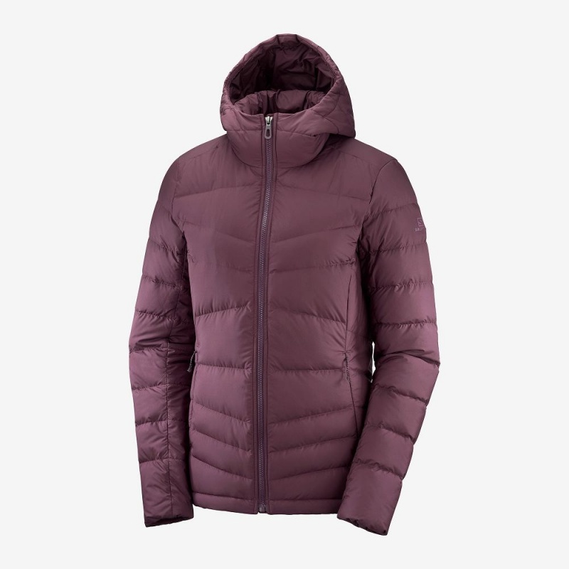 Salomon Transition Down Hoodie W Női Kabát Lila | 60783-HTZI