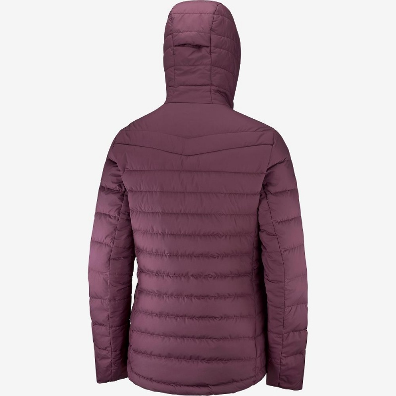 Salomon Transition Down Hoodie W Női Kabát Lila | 60783-HTZI