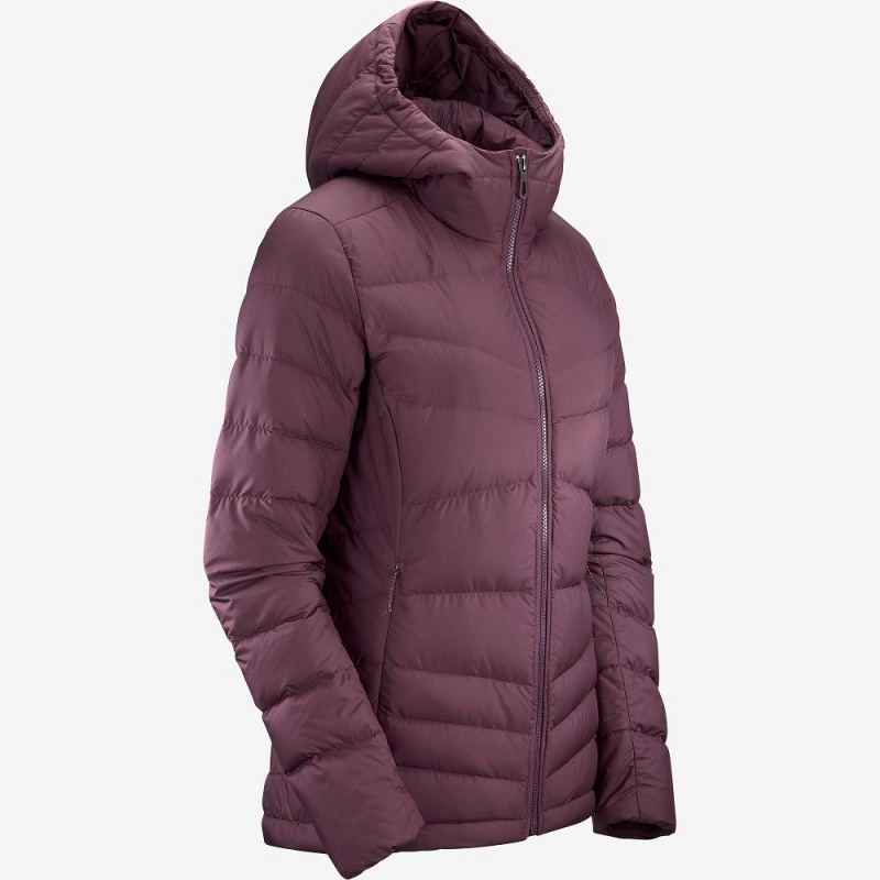 Salomon Transition Down Hoodie W Női Kabát Lila | 60783-HTZI