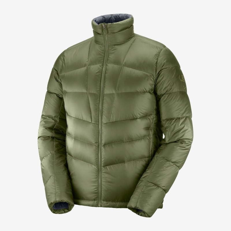 Salomon Transition Down Jacket M Férfi Kabát Zöld | 19265-DKFC