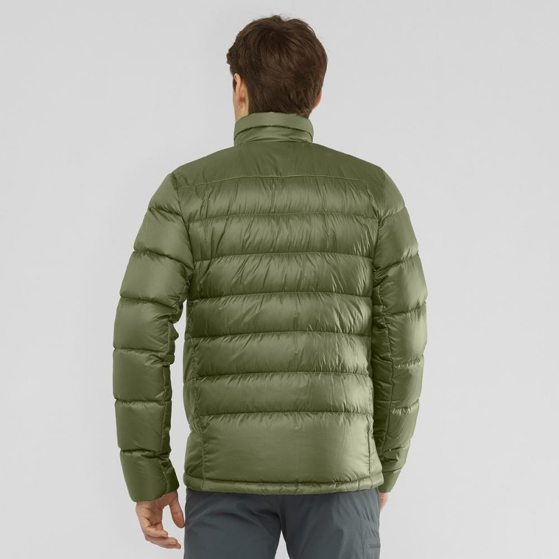 Salomon Transition Down Jacket M Férfi Kabát Zöld | 19265-DKFC