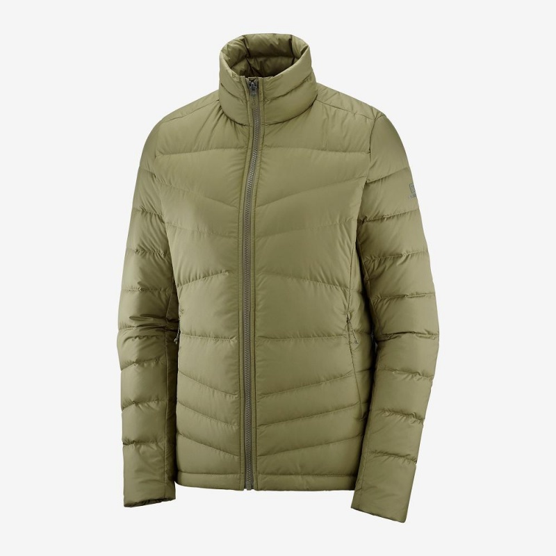 Salomon Transition Down Jacket W Női Kabát Zöld | 86430-GZWL