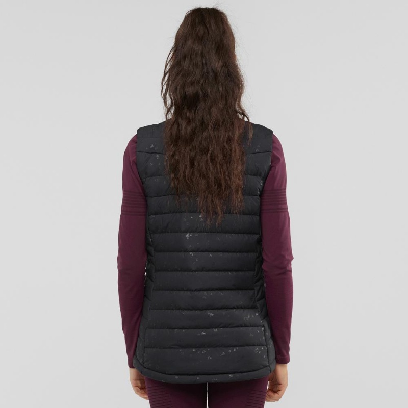 Salomon Transition Down Vest W Női Kabát Fekete | 71923-YJOL