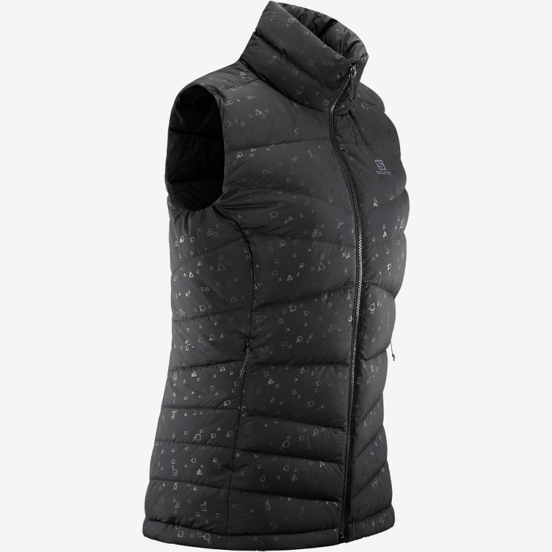 Salomon Transition Down Vest W Női Kabát Fekete | 71923-YJOL