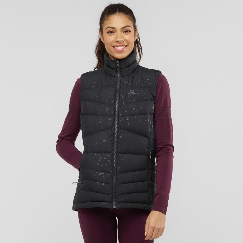 Salomon Transition Down Vest W Női Kabát Fekete | 71923-YJOL