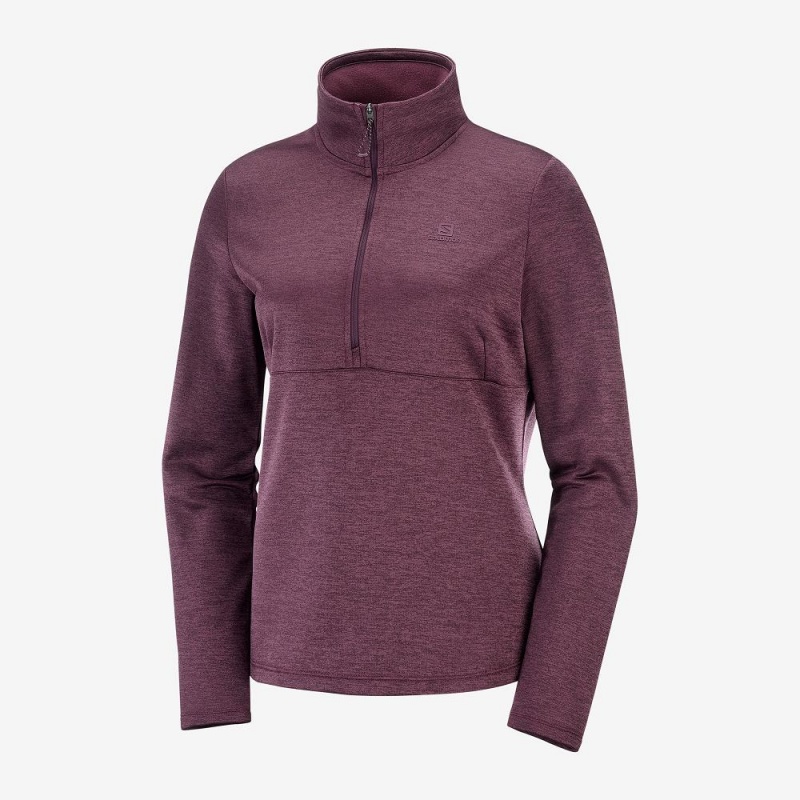 Salomon Transition Half Zip W Női Síkabátok Lila | 43159-QIRB