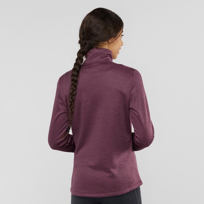 Salomon Transition Half Zip W Női Síkabátok Lila | 43159-QIRB