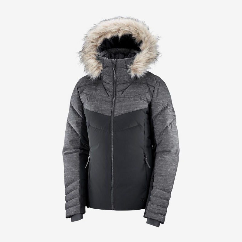 Salomon Warm Ambition Jacket W Női Síkabátok Fekete | 69043-TWQD