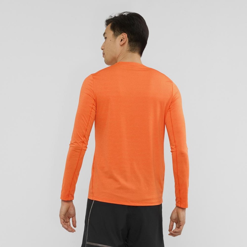 Salomon Xa Ls Tee M Férfi Felsők Narancssárga | 26475-MYSN