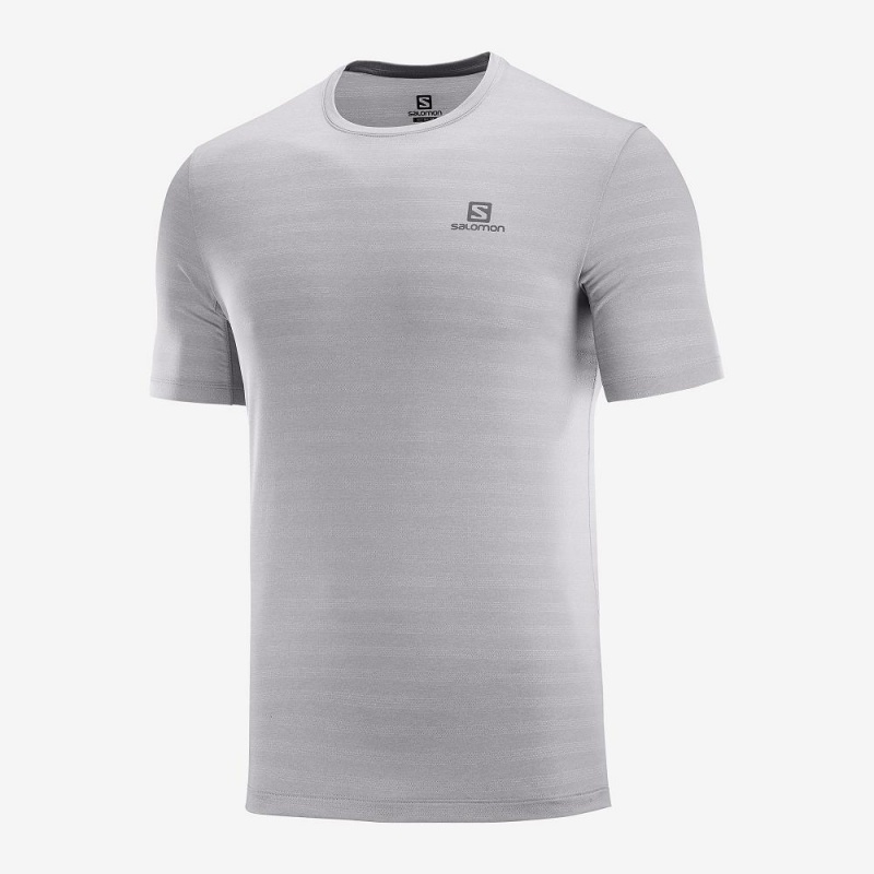 Salomon Xa Tee M Férfi Felsők Gray | 47629-ECLO